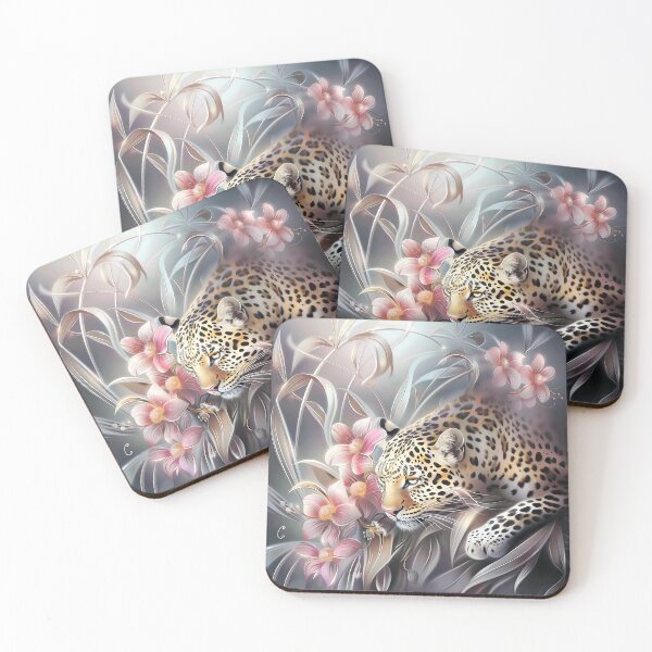 Item preview, Leopard among flowers. African animal. designed and sold by MagelliShop.