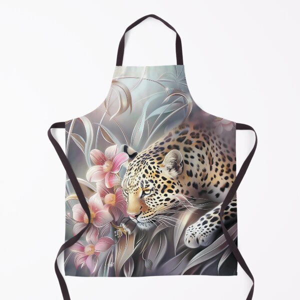Item preview, Leopard among flowers. African animal. designed and sold by MagelliShop.