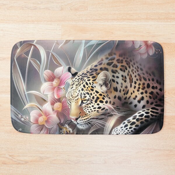 Item preview, Leopard among flowers. African animal. designed and sold by MagelliShop.