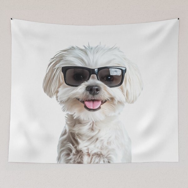 Item preview, Funny cool Maltese Dog wearing sunglasses designed and sold by LazyOwlStore.