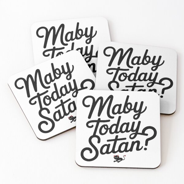 Item preview, Playful 'Maby Today Satan?' Design designed and sold by MonkiFlipp.