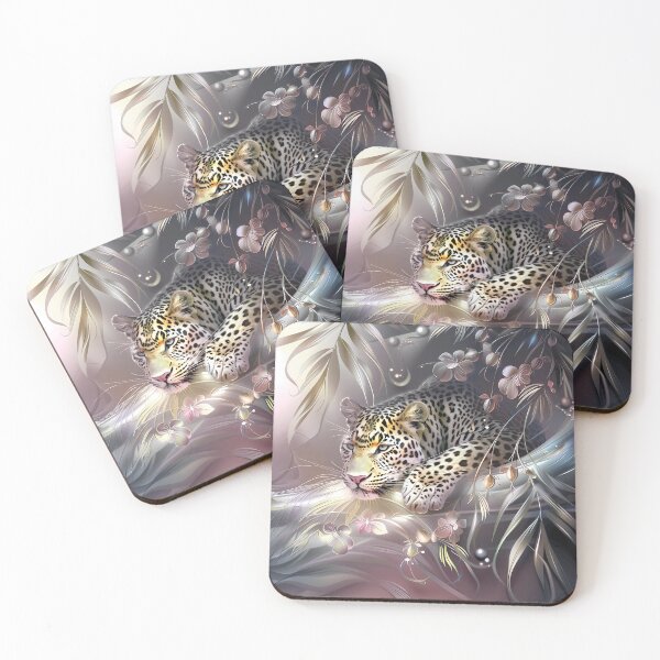 Item preview, Leopard among flowers. African animal. designed and sold by MagelliShop.