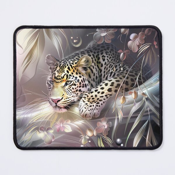 Item preview, Leopard among flowers. African animal. designed and sold by MagelliShop.