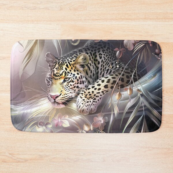Item preview, Leopard among flowers. African animal. designed and sold by MagelliShop.