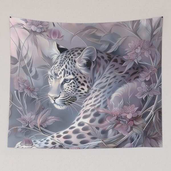 Item preview, Leopard among flowers. African animal. designed and sold by MagelliShop.