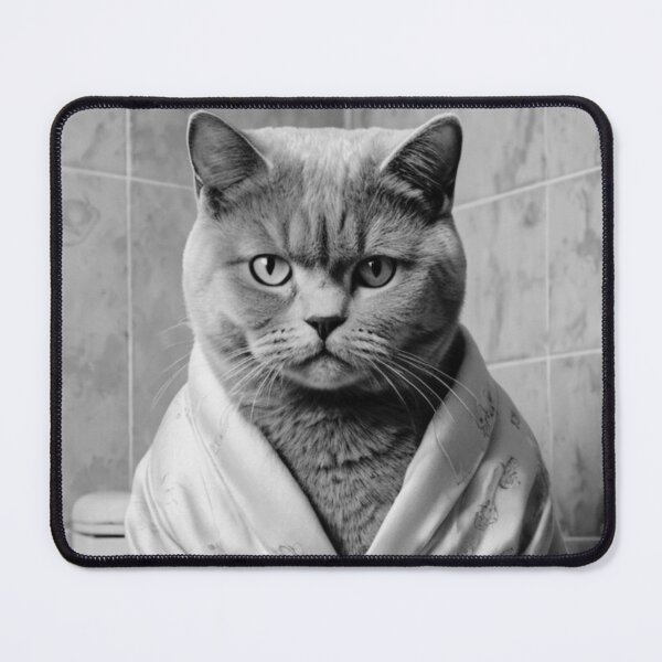 Item preview, British Shorthair Cat in Silk Robe designed and sold by vk09.
