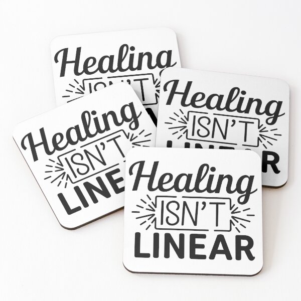 Item preview, Healing isn't linear mental health designed and sold by Snow-Woods.