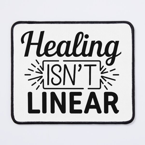 Item preview, Healing isn't linear mental health designed and sold by Snow-Woods.