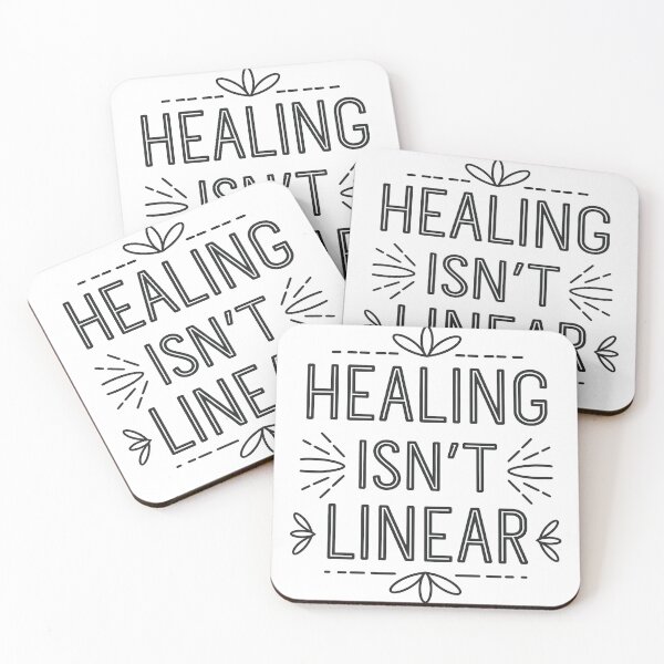 Item preview, Healing isn't linear mental health designed and sold by Snow-Woods.