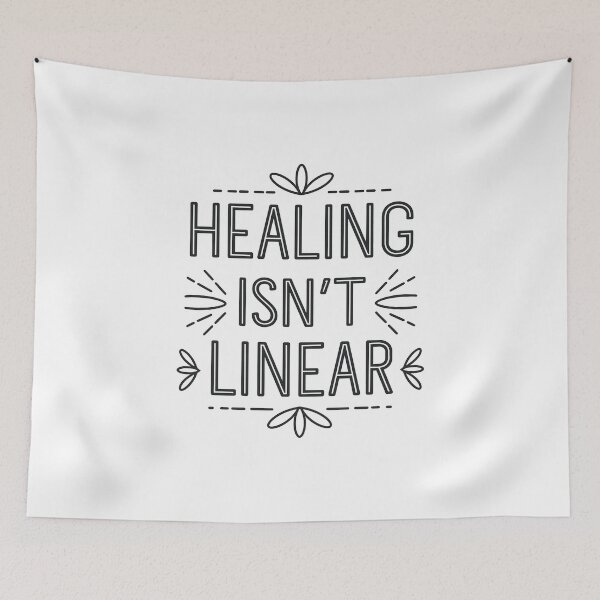 Item preview, Healing isn't linear mental health designed and sold by Snow-Woods.