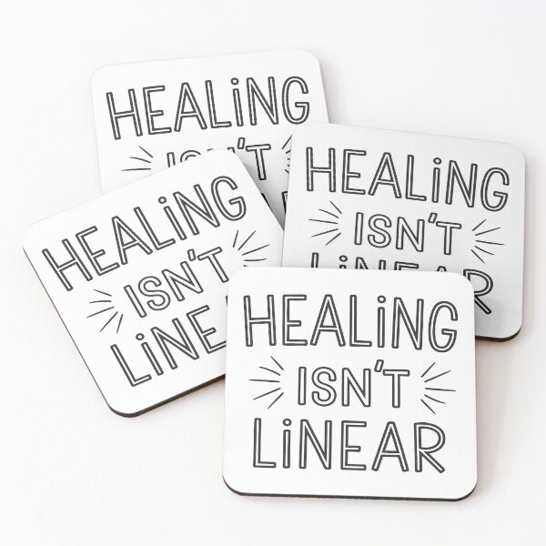 Item preview, Healing isn't linear mental health designed and sold by Snow-Woods.