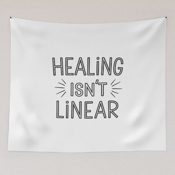 Item preview, Healing isn't linear mental health designed and sold by Snow-Woods.