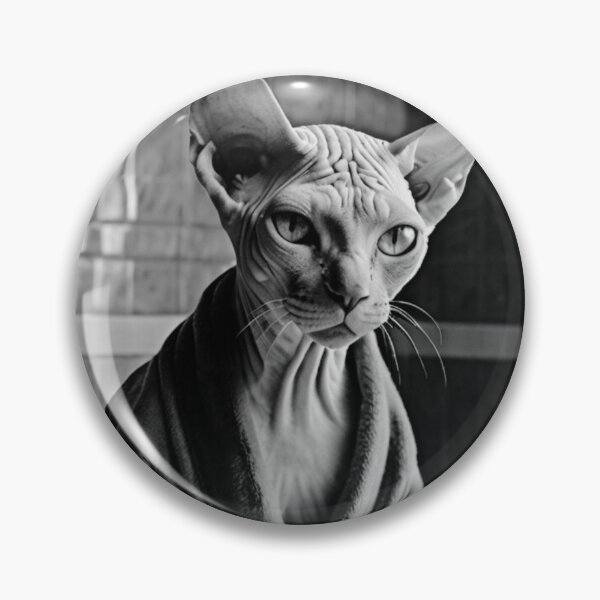Item preview, Elegant Sphynx Cat by the Bowl designed and sold by vk09.