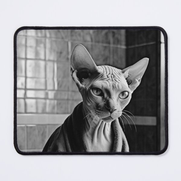 Item preview, Elegant Sphynx Cat by the Bowl designed and sold by vk09.