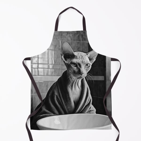 Item preview, Elegant Sphynx Cat by the Bowl designed and sold by vk09.