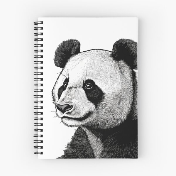 Item preview, Black & White Panda Portrait Illustration designed and sold by Adam Regester.