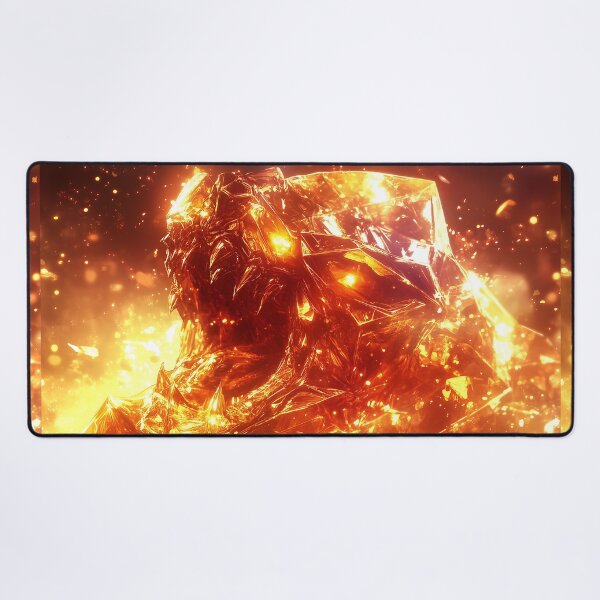 Item preview, Rock Lava Monster in Cinematic Fantasy Art designed and sold by GoldenTealArts.
