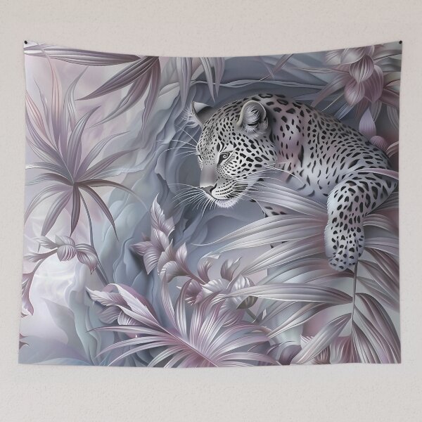 Item preview, Leopard among flowers. African animal. designed and sold by MagelliShop.