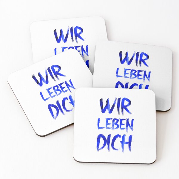 Item preview, Wir Leben Dich blue flames designed and sold by VRedBaller.