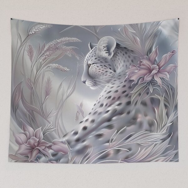 Item preview, Leopard among flowers. African animal. designed and sold by MagelliShop.