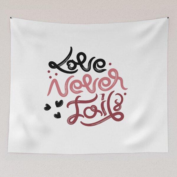 Item preview, Love Never Fails – Timeless Valentine Design designed and sold by CleanDecor.