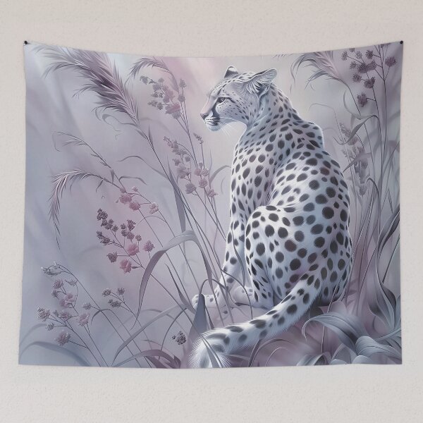 Item preview, Leopard among flowers. African animal. designed and sold by MagelliShop.