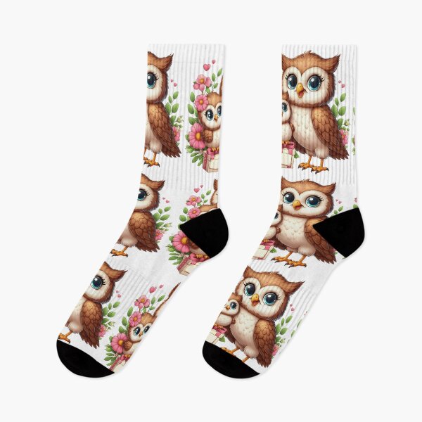 Item preview, Cute mother owl with a baby owl designed and sold by LoneAngel.