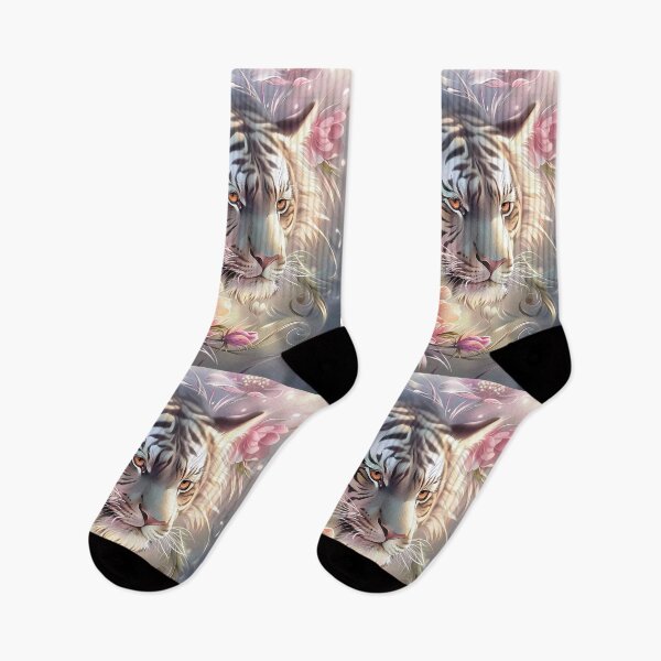 Item preview, Tiger among flowers. designed and sold by MagelliShop.