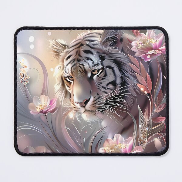 Item preview, Tiger among flowers. designed and sold by MagelliShop.