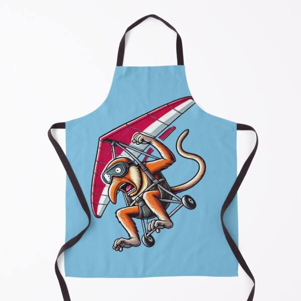 Item preview, Proboscis Monkey Hang Gliding - Funny Adventure Lover Design designed and sold by Wild-way Art.