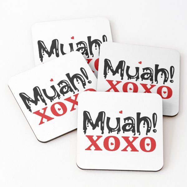 Item preview, Muah! XOXO – Kiss and Hug Valentine Design designed and sold by CleanDecor.