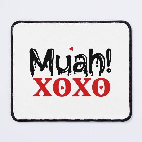 Item preview, Muah! XOXO – Kiss and Hug Valentine Design designed and sold by CleanDecor.