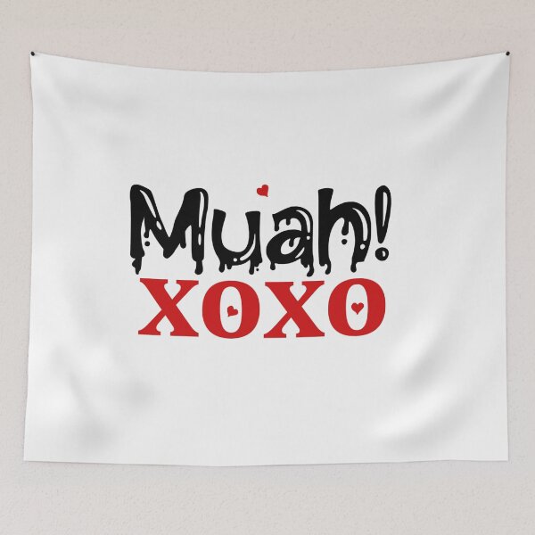 Item preview, Muah! XOXO – Kiss and Hug Valentine Design designed and sold by CleanDecor.