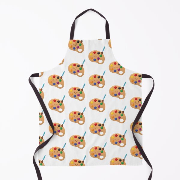 Item preview, Cute Kawaii Illustration of Brush and Watercolor Palette designed and sold by AdiApparel.