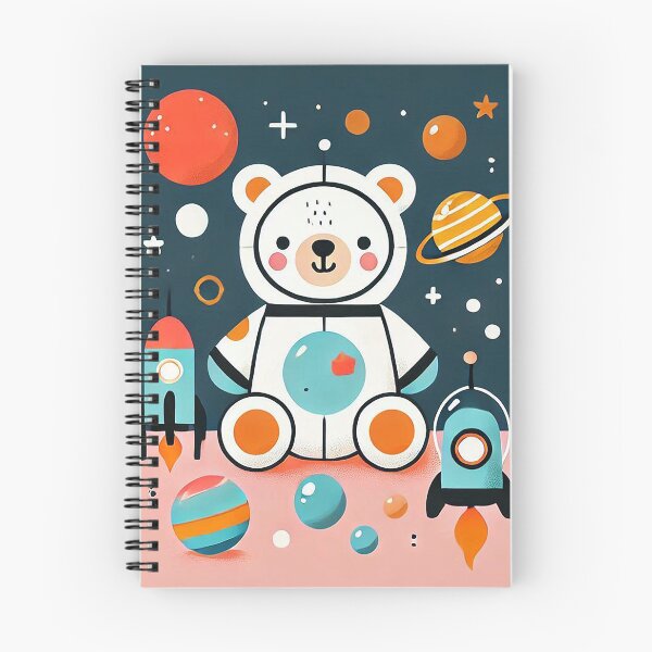 Item preview, Cute space bear with rockets and planets designed and sold by Silbays.