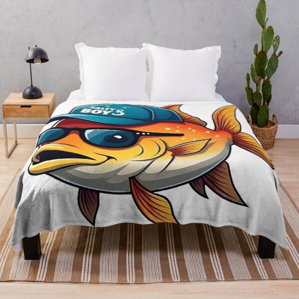 Item preview, Salty Boy Cap Fish Art with Sunglasses designed and sold by Casanova7000.