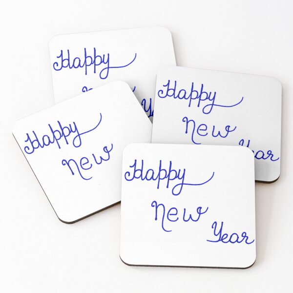 Item preview, Handwritten Happy New Year Calligraphy Design designed and sold by scribblesign.
