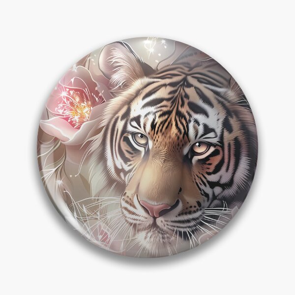 Item preview, Tiger among flowers. designed and sold by MagelliShop.