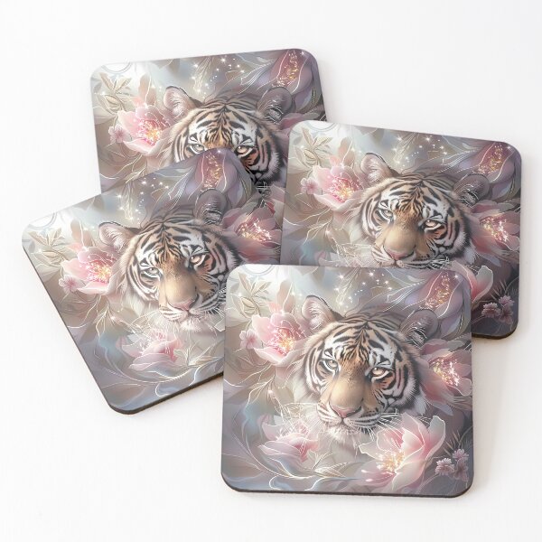 Item preview, Tiger among flowers. designed and sold by MagelliShop.