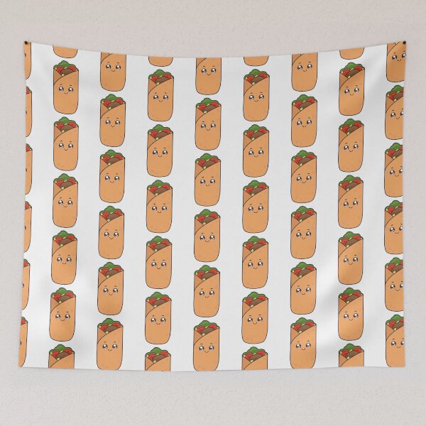 Item preview,  Cute Kawaii Illustration of Burrito  designed and sold by AdiApparel.