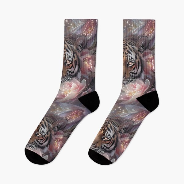 Item preview, Tiger among flowers. designed and sold by MagelliShop.