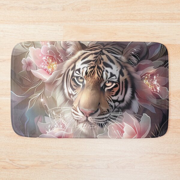 Item preview, Tiger among flowers. designed and sold by MagelliShop.