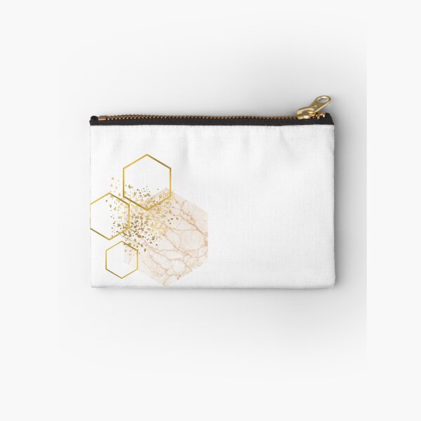 Item preview, Abstract Marble and gold honeycomb design designed and sold by CreativeStrand.