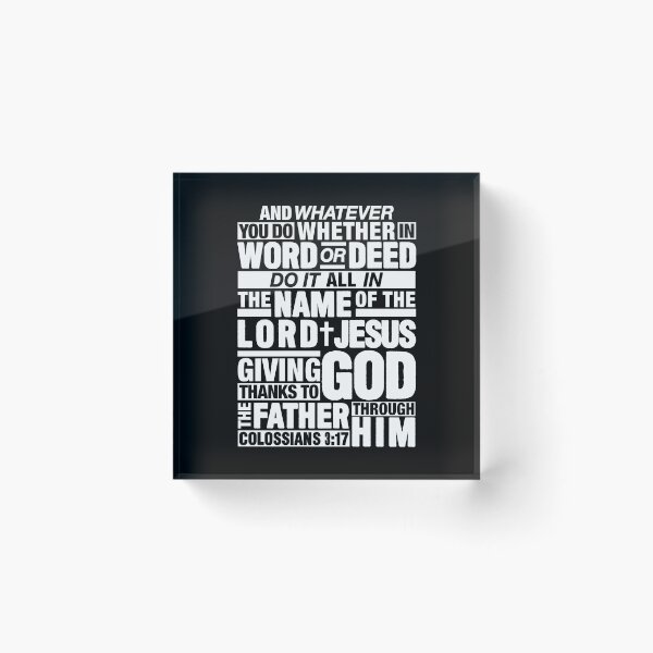 Item preview, Colossians 3:17 Lord Jesus designed and sold by plushism.