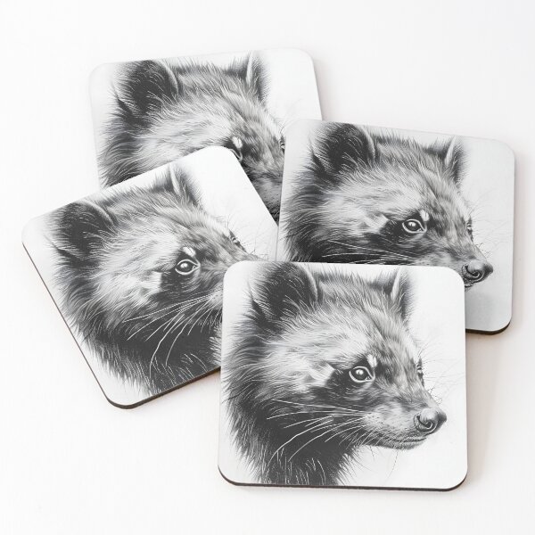 Item preview, Black and white wolverine pencil drawing designed and sold by Pencil-Art.