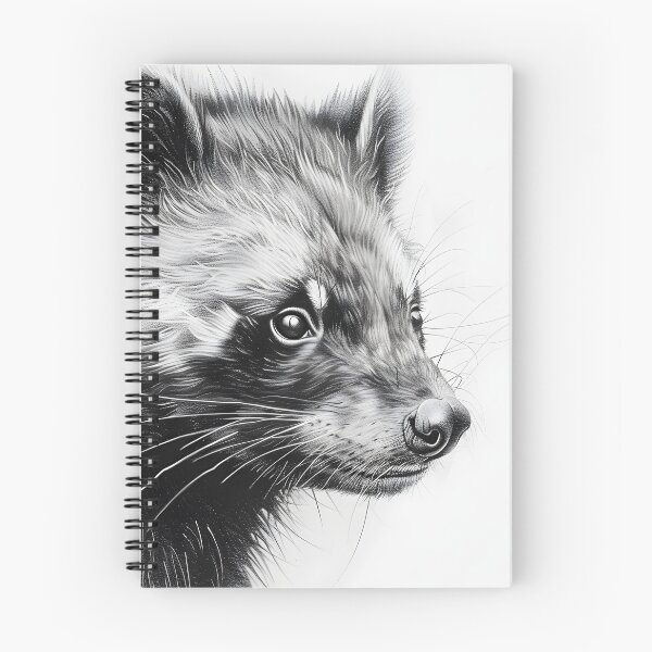 Item preview, Black and white wolverine pencil drawing designed and sold by Pencil-Art.