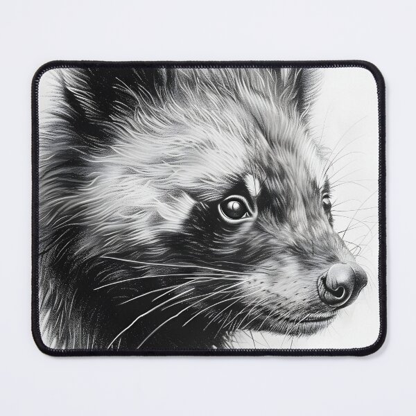 Item preview, Black and white wolverine pencil drawing designed and sold by Pencil-Art.
