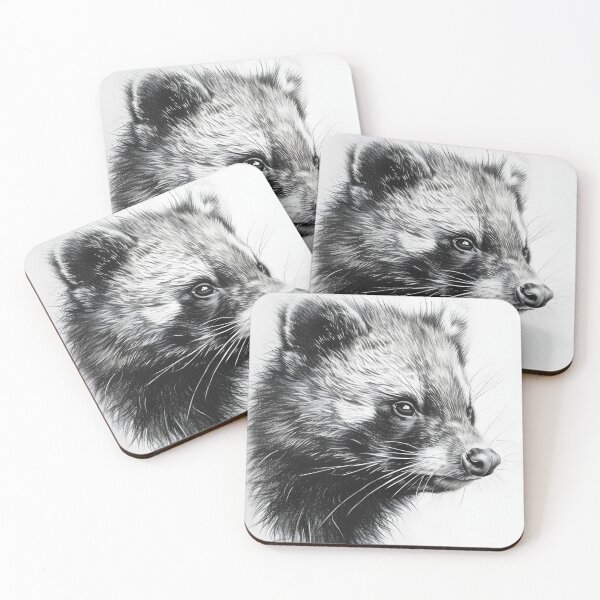 Item preview, Black and white wolverine pencil drawing designed and sold by Pencil-Art.