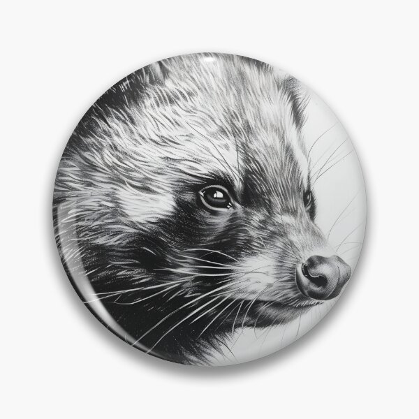 Item preview, Black and white wolverine pencil drawing designed and sold by Pencil-Art.