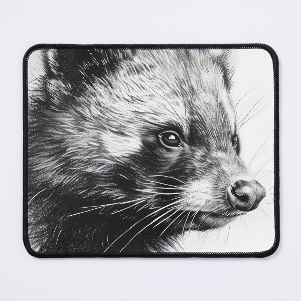 Item preview, Black and white wolverine pencil drawing designed and sold by Pencil-Art.